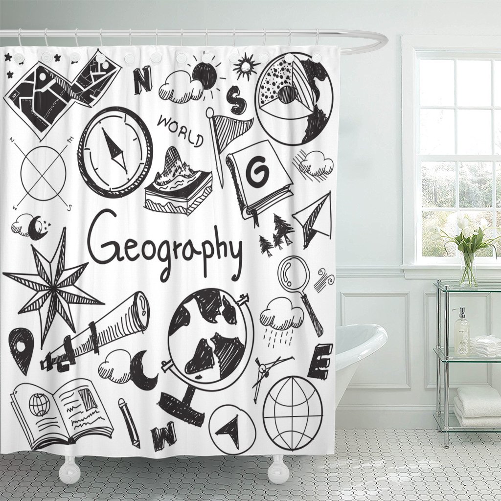 PKNMT Geography and Geology Education Subject Handwriting Doodle of