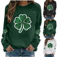 thumbnail image 1 of RKSTN Women's St Patrick's Day Sweatshirt Plus Size Crewneck Irish Gift St Patricks Luckys Shamrocks Graphic Print Hoodless Sweatshirts Top Womens Casual Round Neck Loose Fits Long Sleeve T Shirts, 1 of 5