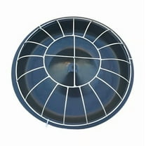 Chicken Feeder Bird Feeding Bucket Goose Feeder Dispensing Feed Tray for Chook Hen, Large Capacity Round Automatic Poultry Feeder