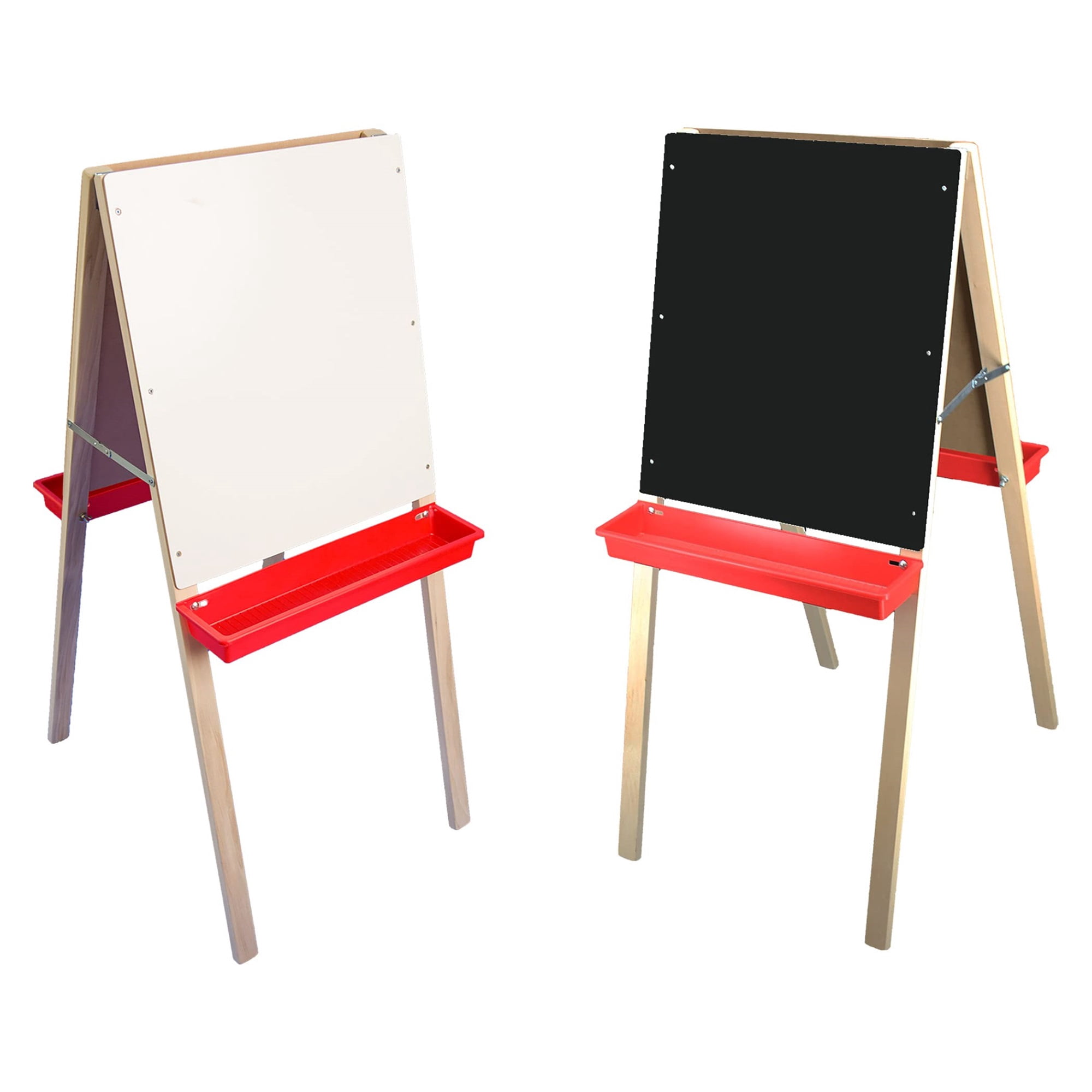 Child'S Double Easel - Black Chalk, White Markerboard