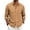 Earthy Yellow,#056, variant on Mens Linen Shirts Short Sleeve Button Down Shirts Wrinkle Free Casual Vacation Beach Summer Tops，S