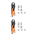 thumbnail image 4 of Eigraketly Kit de cierres a presión de botones de color naranja con solución de sujeción multifuncional con alicates ajustables Tipo 1 2Conjunto, 4 of 6