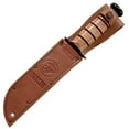 thumbnail image 2 of Ka-Bar 9191 120th Anniversary USMC Fixed 7" 1095 Cro-Van Black Clip Point Leather, 2 of 2