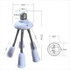 thumbnail image 5 of Divisor de Portalámparas E27, Base para Lámparas Domésticas, Adaptador para Fotografía, Convertidor, Adaptador Ajustable para Bombillas E27 Múltiples., 5 of 5