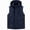 Navy, variant on Men's Hooded Vest Jacket Insulated with Multiple Pockets 100% Nylon Green XL
