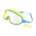 thumbnail image 2 of Gafas de natación para niños, ajustables, a prueba de fugas, cómodas, con visión amplia y antivaho, para piscina, esnórquel para niños y niñas. Amarillo y azul, 2 of 8