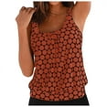 thumbnail image 3 of GEWSEY Plus Size for Women Tankini Swimsuits for Women Trendy Tank Tops Modest Bathing Suits Swimwear Orange, XL, 3 of 7