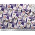 thumbnail image 3 of Soimoi Cotton Duck Fabric Leaves & Flower Floral Print Sewing Fabric Yard 56 Inch Wide, 3 of 3