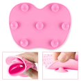 thumbnail image 2 of Makeup Brush Cleaning Mat - Portable Silicone Brush Cleaner Pad - Large Size 9x6.6 Inch - Efficient Tool for Cosmetics Brush Washing, 2 of 5