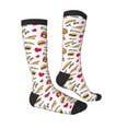 thumbnail image 3 of Balery Fast Food Printed Novelty Socks Men's Women's Crew Socks Sports Socks Knee High Socks Cotton Socks Quirky and Cool Socks, 3 of 9