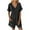 Black, variant on Summer Rompers for Women Cotton Linen Beach Flowy Short Sleeve V Neck Onesie Lightweight Wide Leg Shorts Jumpsuits with Pockets(X-Large,Wine 1)