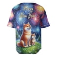 thumbnail image 2 of Happy New Year Mastiff Family Cheer Winter Midnight Firework All Over Print 3D Baseball Shirt Shibas Dog Lovers Gifts Idea Softball Sport - 02025, 2 of 6