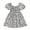 Navy, variant on REDARER Girls' Summer Square Neck Puff Sleeve Smocked Floral Dress All-Over Print Casual Comfortable Flowy Dress for Kids,6-7 Years