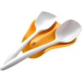 thumbnail image 4 of Hutzler Twin Double Melamine Spoon Rest - Sleek Design Holds 2 Large Spoons - Steel Gray, 4 of 4