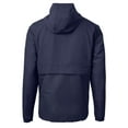 thumbnail image 3 of Men's Cutter & Buck  Navy UTSA Roadrunners  Charter Eco Recycled Half-Zip Anorak Jacket, 3 of 3
