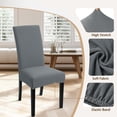 thumbnail image 3 of Juego de 4 Fundas Elásticas Grises para Sillas de Comedor SearchI, 3 of 7