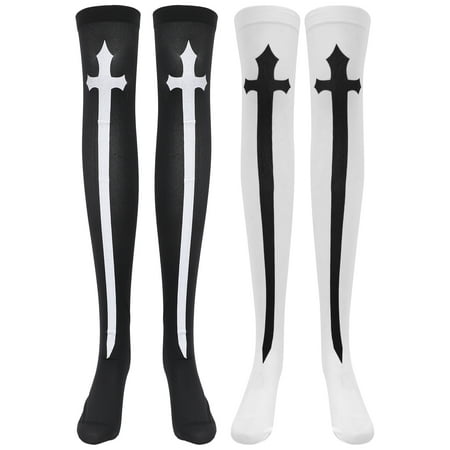 

2 Pairs of Halloween Stockings Cosplay Stockings Women Knee Socks