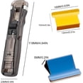 thumbnail image 7 of Portable Binder Clip Stapler- Includes 50 Reusable Clips, Handheld Paper Clam Clip Dispenser Large Size, Mini Push Stapler Clamp Staplers for Office Work, Document Organization, 7 of 7