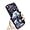 Dark Purple, variant on Blue Rose Flower Painted Phone Case, Semi-Clear Phone Case with Glitter Glass Lens Film, Anti-Drop, Small Fresh Design for iPhone 15 14 13 12 11 Pro Max Plus Phone Case (Black,iPhone 15 Pro)