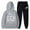 Light Gray, variant on Fgnfyis Womens Two Piece Outfits Sets Hoodie Sweatshirt and Long Sweatpants Jogger Workout Set Fall Tracksuit Sweatsuits Women's Trousers Suit Pink XL