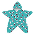 thumbnail image 5 of Otqutp Infant Flannel Hooded Romper Cute Print Star Shape Zip Up Crawling Suit Newborn Christmas Clothes Fall Winter Warm Outfits, 5 of 5