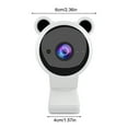 thumbnail image 4 of USB Webcam Online Chatting Desktop PC Web Camera 90° Webcam Web Camera 1080P Driver Free Laptop Camera for Live Streaming, White, 4 of 9