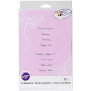Invitation Kit 12/pkg-purple Dotted Butt