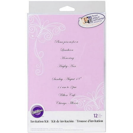 Invitation Kit 12/pkg-purple Dotted Butt