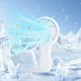 thumbnail image 4 of RoamHome Electric Mini Fan Charging Small Fans USB Rechargeable Handheld Battery Powered Portable Fans Personal Cooling Fan That Blows Cold Air (White), 4 of 6
