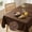 khaki, variant on 100% Polyester Black Rectangular Tablecloth Waterproof Wrinkle-Free Heavyweight Machine Washable 54x70 to 54x120 Inch