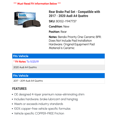 thumbnail image 2 of Rear Brake Pad Set - Compatible with 2017 - 2020 Audi A4 Quattro 2018 2019, 2 of 2