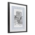 thumbnail image 2 of Stupell Industries French Country Vintage Bath Sink Stripes Black Framed Print Under Glass, 13 x 16, by Lettered and Lined, 2 of 7