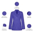 thumbnail image 4 of Panda Uniform by HeedFit Women's 29" Tailored Lab Coat – XXS Royal, 4 of 6