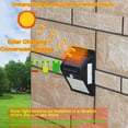 thumbnail image 2 of 100LED Sunlight control 3 sided Solar Energy Street light Yard Path Home Garden Solar Power lamp Wall Light ,High Bright, 2 of 2