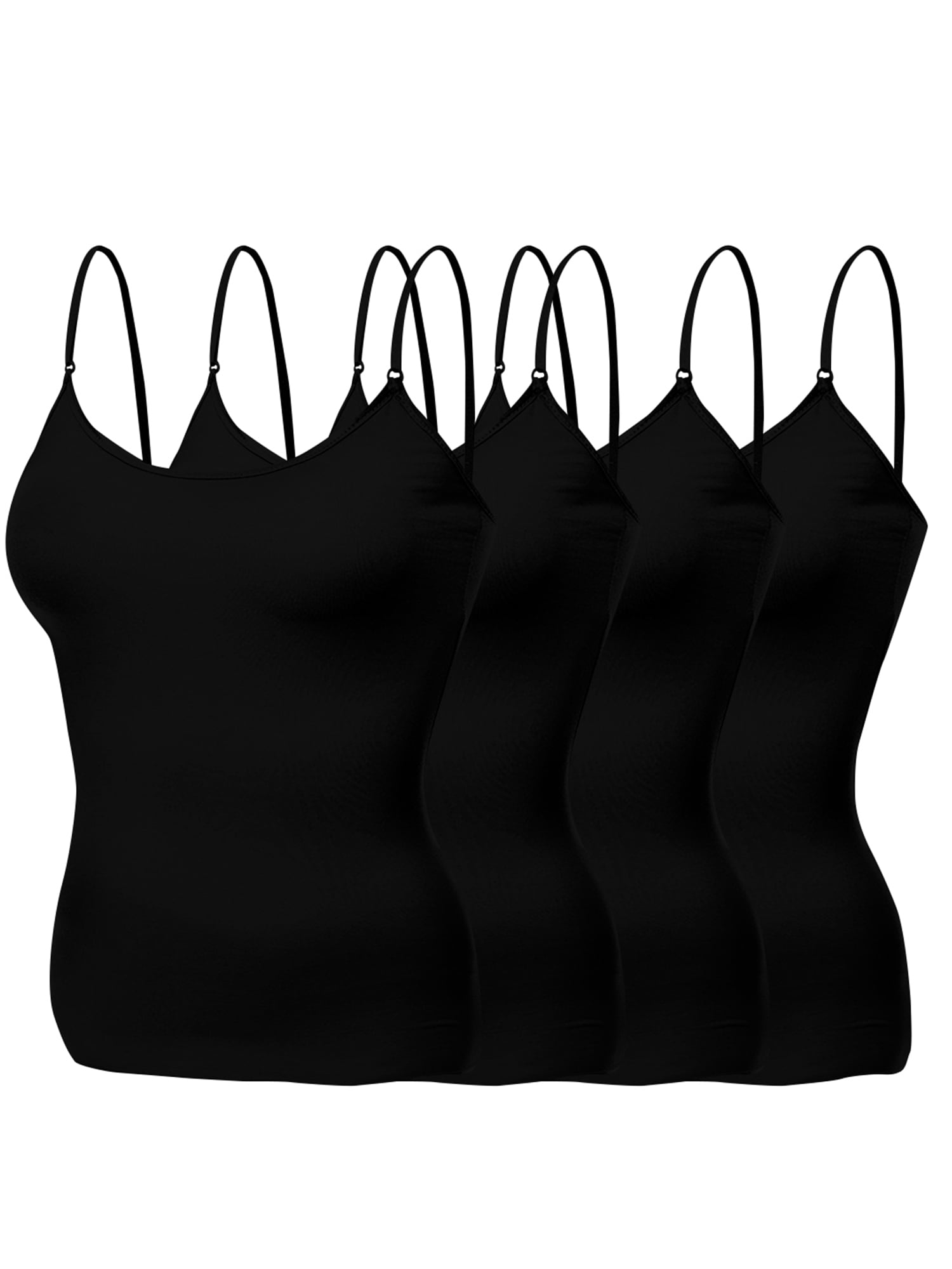 Emmalise Women's Basic Short Camisole Adjustable Strap Layering Cami ...