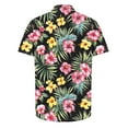 thumbnail image 5 of ZCFZJW Summer Men's Hawaiian Shirt Big and Tall Regular Fit Short Sleeve Floral Print Button Down Shirts Tropical Vacation Beach Shirts Tops Multicolor#20 XXXL, 5 of 5