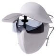 thumbnail image 1 of MKHSQHDG Today's Deals Three in 1 Summer for Cycling with Full Face Sun Gear for Outdoor Riding Ice Silk Sunscreen Face Full Face Cycling Sunshade Hat Integrated, 1 of 5