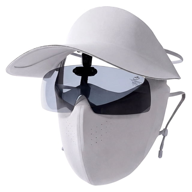 MKHSQHDG Today's Deals Three in 1 Summer for Cycling with Full Face Sun Gear for Outdoor Riding Ice Silk Sunscreen Face Full Face Cycling Sunshade Hat Integrated