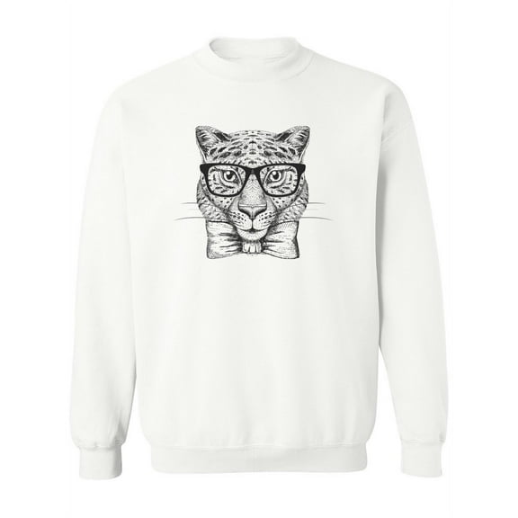 Hand Drawing Hipster Cheetah. Sweatshirt Women -Image by Shutterstock, Female 4X-Large