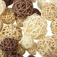 thumbnail image 2 of 36 Pcs Wicker Rattan Balls Decorative Balls for Vase Centerpiece Bowls Orbs Filler for Home Decor,4 Sizes White, Wood Color, Light Tan, Coffee,2.8'',2.4'',2'',1.6'', 2 of 6