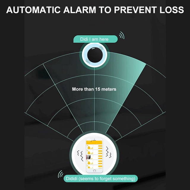 Keys Locator Object Real-Time Trackers Convenient White Object Finding Round-shape Battery-Power Lightweight Anti-lost Tags Child Wallet Motorcycle Luggage Type1