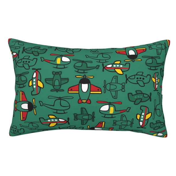 Balery Cartoon Air Transportation Funda de Cojín Estampada, Regalos para Mujeres, Regalos de Amor para Ella, Regalos para Novia o Esposa, Funda de Almohada-14"x20"