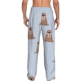 thumbnail image 7 of Salouo Playful Walrus Wonders Print Pajama Pants for Men, Lounge Pants Elastic Waistband Casual Men's sleepwear Loungewear Sleep Pajama Pant -XX-Large, 7 of 7