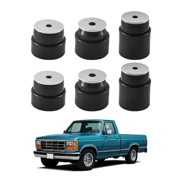 VEVOR Body Mount Bushing Kit Compatible with 1980-1998 Ford F150 F250 F350 62 PCS