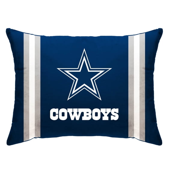 Dallas Cowboys 20" x 26" Standard Stripe Logo Micro Plush Bed Pillow Cover