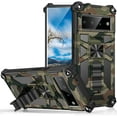 thumbnail image 6 of Camouflage Case for Google Pixel 6 with Magnetic Stand, Military Grade Protection Shock Absorption Rugged Camo Case-Light Blue, 6 of 6