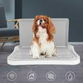 thumbnail image 3 of Plateau de Pot pour Chien, Bac à Litière Mural Personnalisé pour Chien, Plateau de Pot pour Urination Planifiée pour Chien, Conception en Maille, Toilette Intérieure pour Chien, Toilette d'Entraînement pour Chiot, 3 of 7
