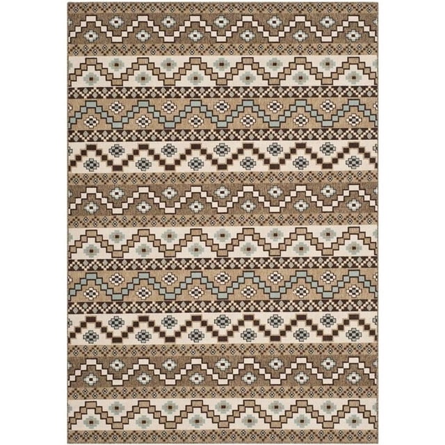 Safavieh Veranda Creme Indoor Outdoor Rug - 5'3" x 7'7"