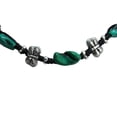 thumbnail image 2 of Tribal Mini Butterfly Similated Turquoise Black Cotton Waxed Rope Handmade Bracelet, 2 of 3