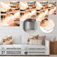 thumbnail image 4 of Designart "Symmetrical Abstractions Peach Black Expression" Cubism Metal Art Print, 4 of 5